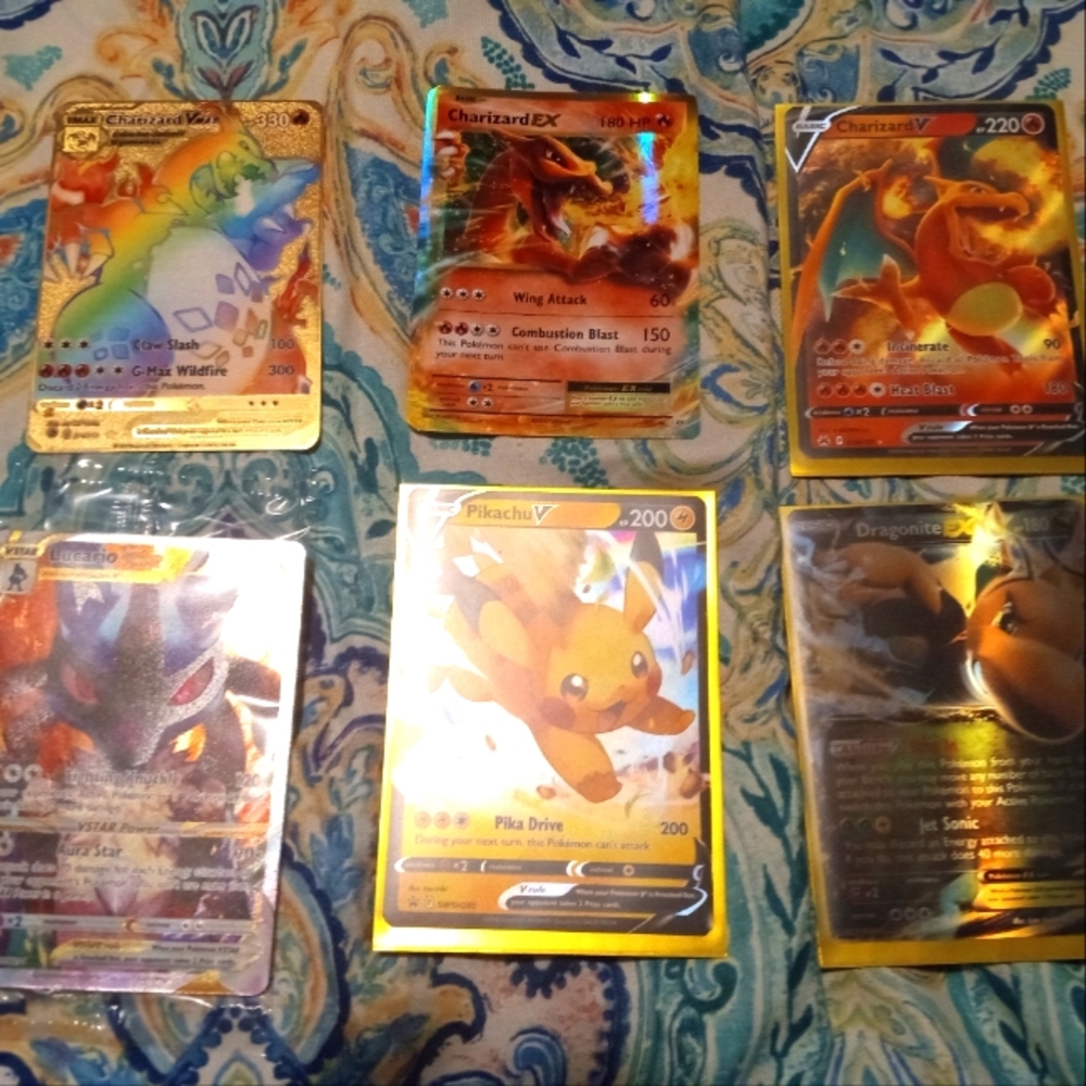 6 Pokemon Cards